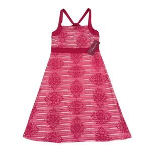 NWT Soybu Fit & Flare Athletic Workout Fitness Tennis Dress Strappy Built-In Bra